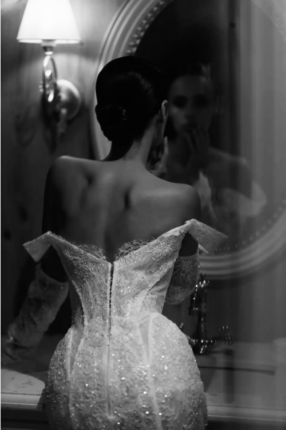 Bridal editorial portrait